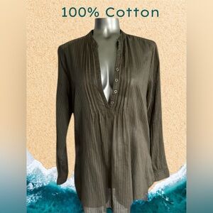 ✅Women’s Jessica Sheer Long  Sleeve Blouse